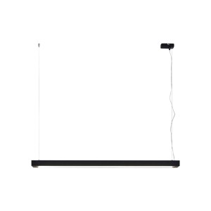 Moderne LED Büroleuchte Cuna in Schwarz, Aluminium, 1-flammig für Arbeitszimmer.