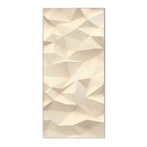 Banjado Magnettafel 37x78cm mit Steinwand Motiv, silberne Magnetwand für Notizen & Fotos.