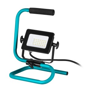 Eglo LED-Baustrahler Avelar, 22 W, schwarz-türkis, mit schwenkbarer Halterung und robustem Gestell.