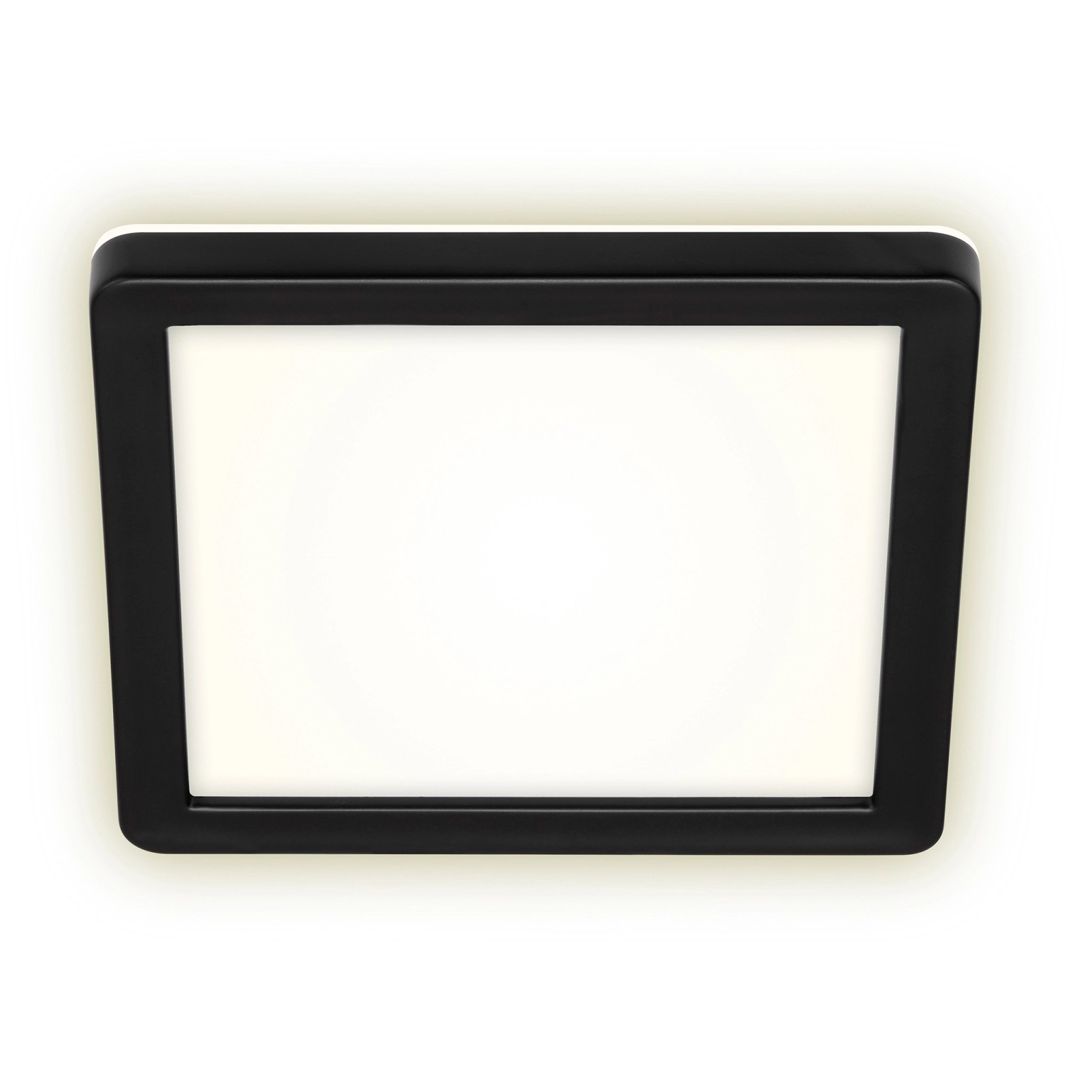 LED-Panel Frankfurt, eckig, 19x19cm, IP44, schwarz günstig online kaufen