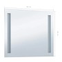 vidaXL Badezimmer-Wandspiegel mit LEDs 80x60 cm 144706_7
