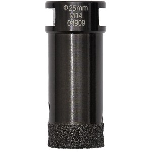 Medial Granitbohrkrone M14, 25 mm Durchmesser für Winkelschleifer.