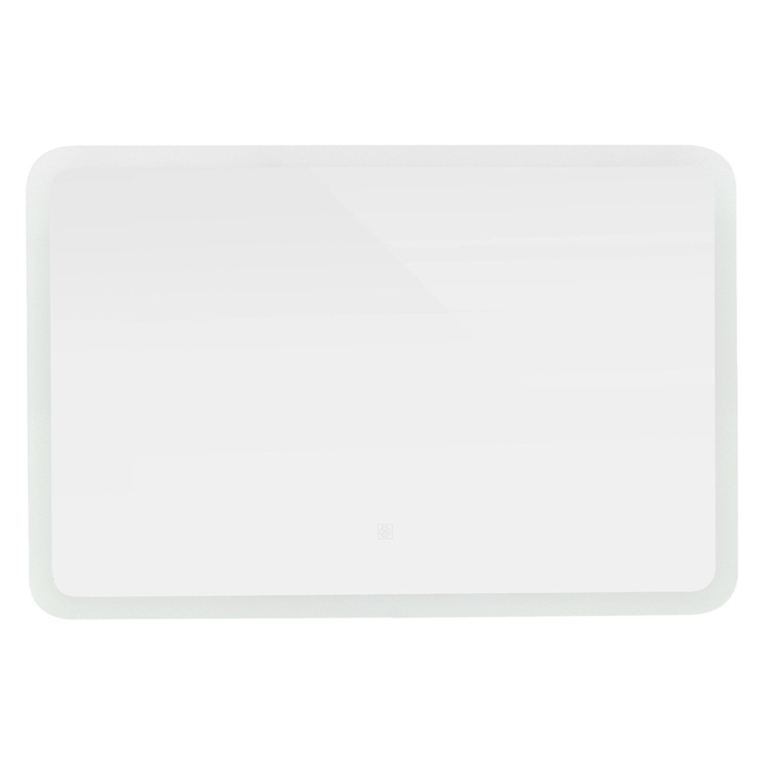 ML-Design Badspiegel Weiß Led-Spiegel mit Touchschalter 90 x 60 cm Glas günstig online kaufen