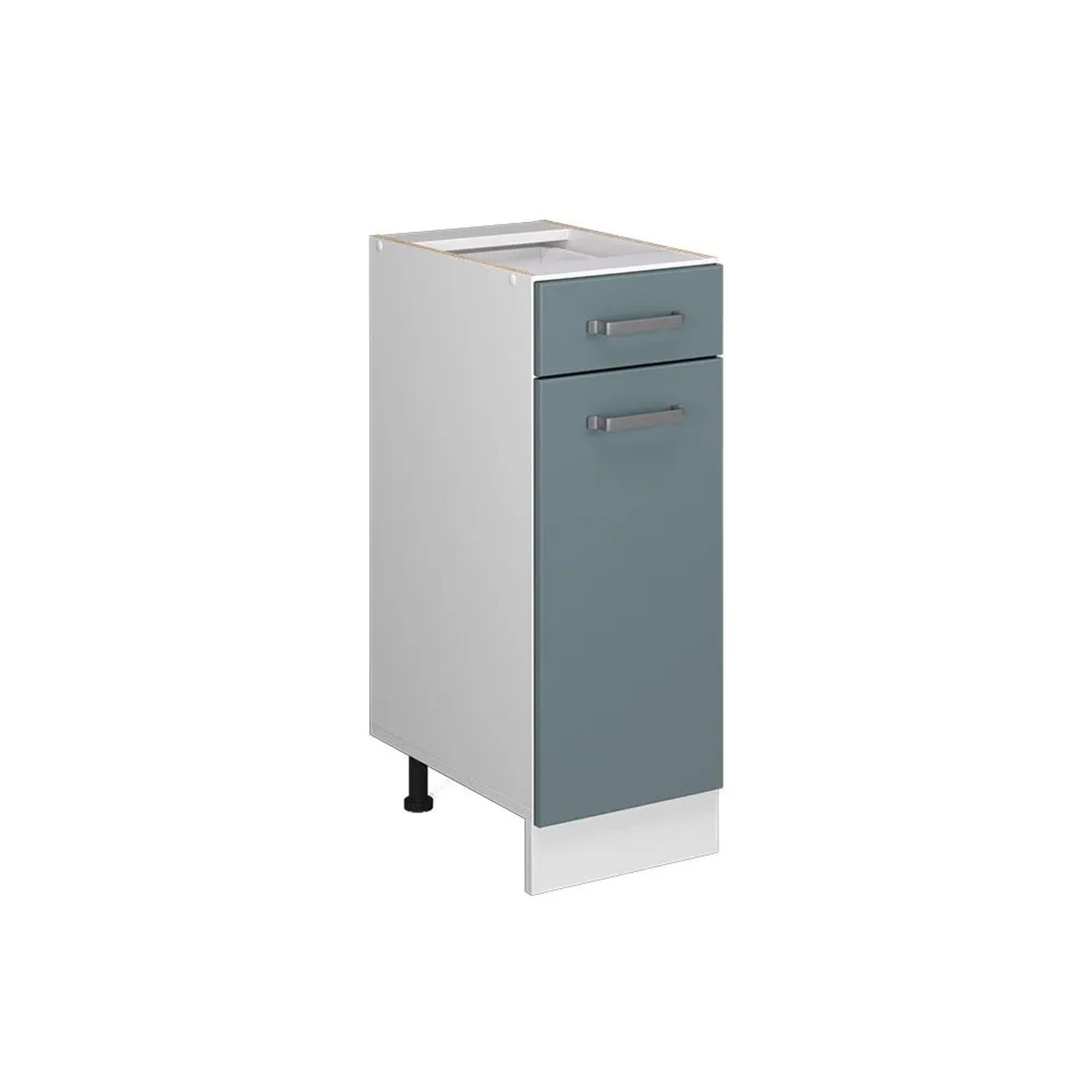 Vicco Küchenunterschrank R-Line Blau-Grau Weiß 30 cm ohne Arbeitsplatte