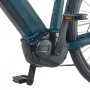 Detailaufnahme: Perlnachtblaues Prophete Trekking E-Bike Entdecker 3.0 mit AEG Mittelmotor.