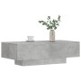 Moderner, betongrauer Couchtisch (100x49,5x31 cm) aus Holzwerkstoff. Ideal für Wohnzimmer. 