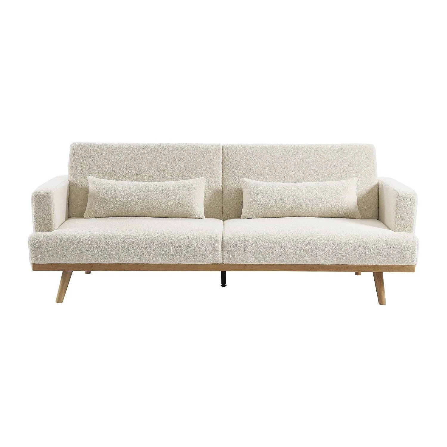 Vente-unique Schlafsofa Esme Weiß 216 cm