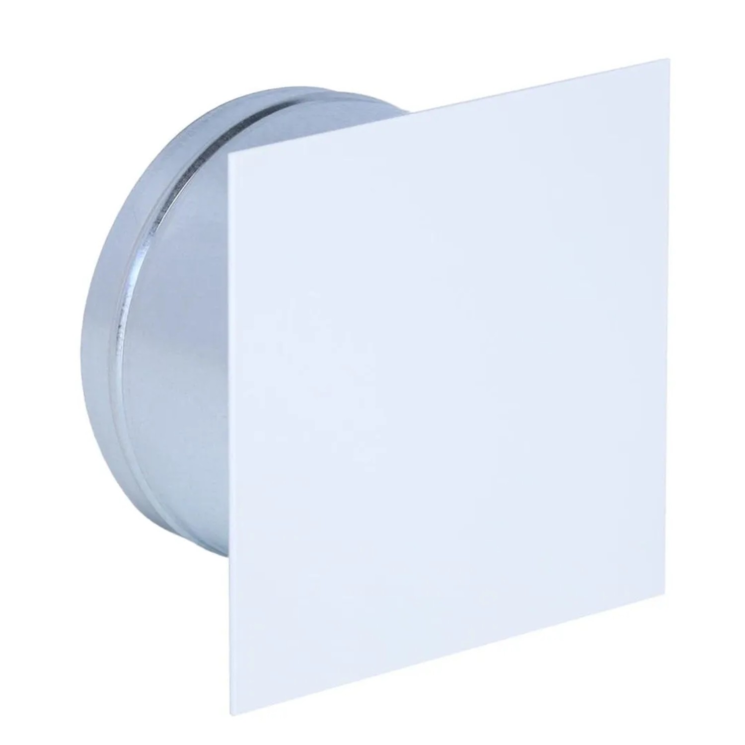 Subtiel Putzdeckel Quadratisch Ø 125 mm Frontplatte 145 x 145 mm Weiß