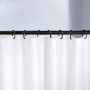 Schwarze Kleine Wolke Federstange (75-125cm) mit Duschvorhang.