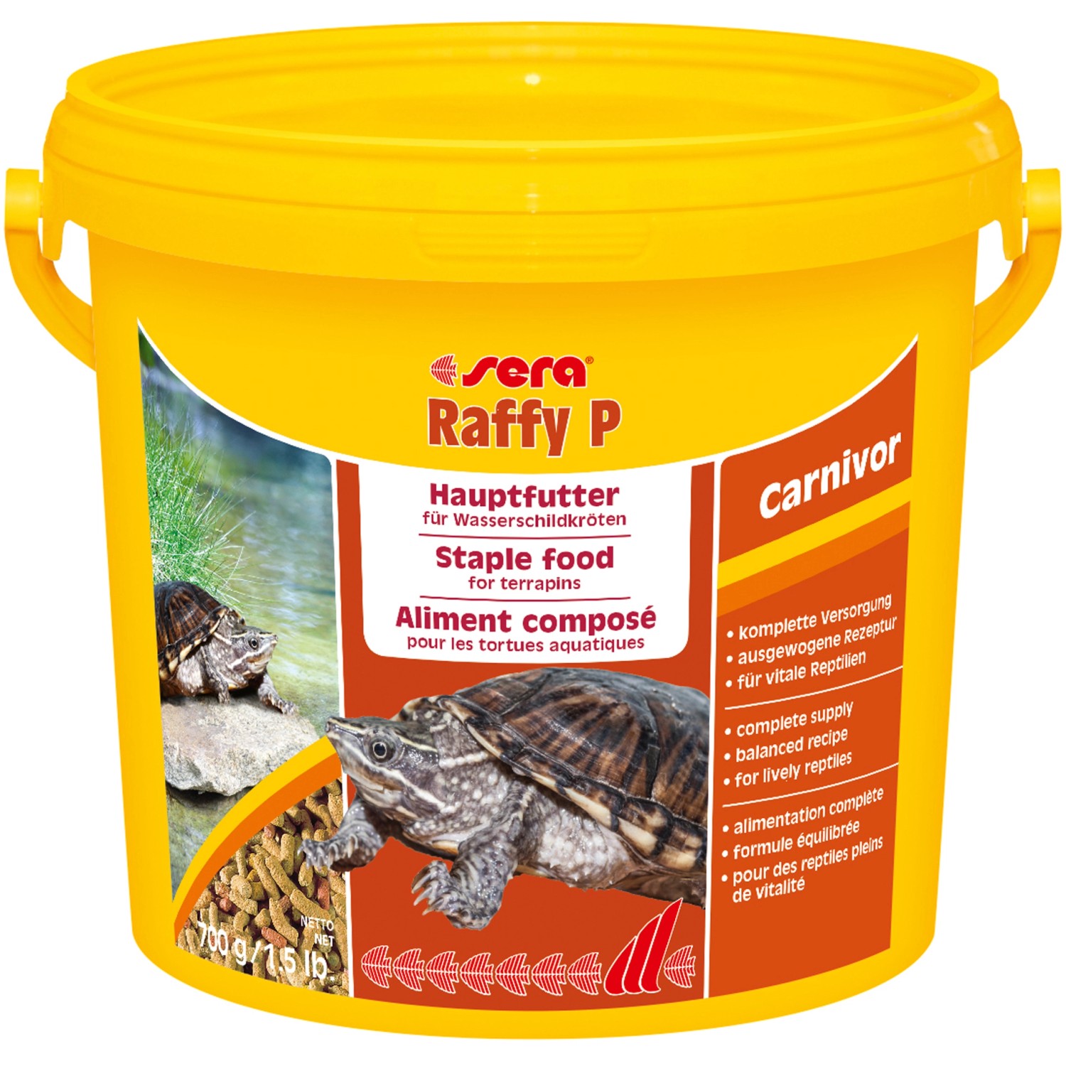 Sera Reptilienfutter Raffy P Nature 3.800 ml (850 g)