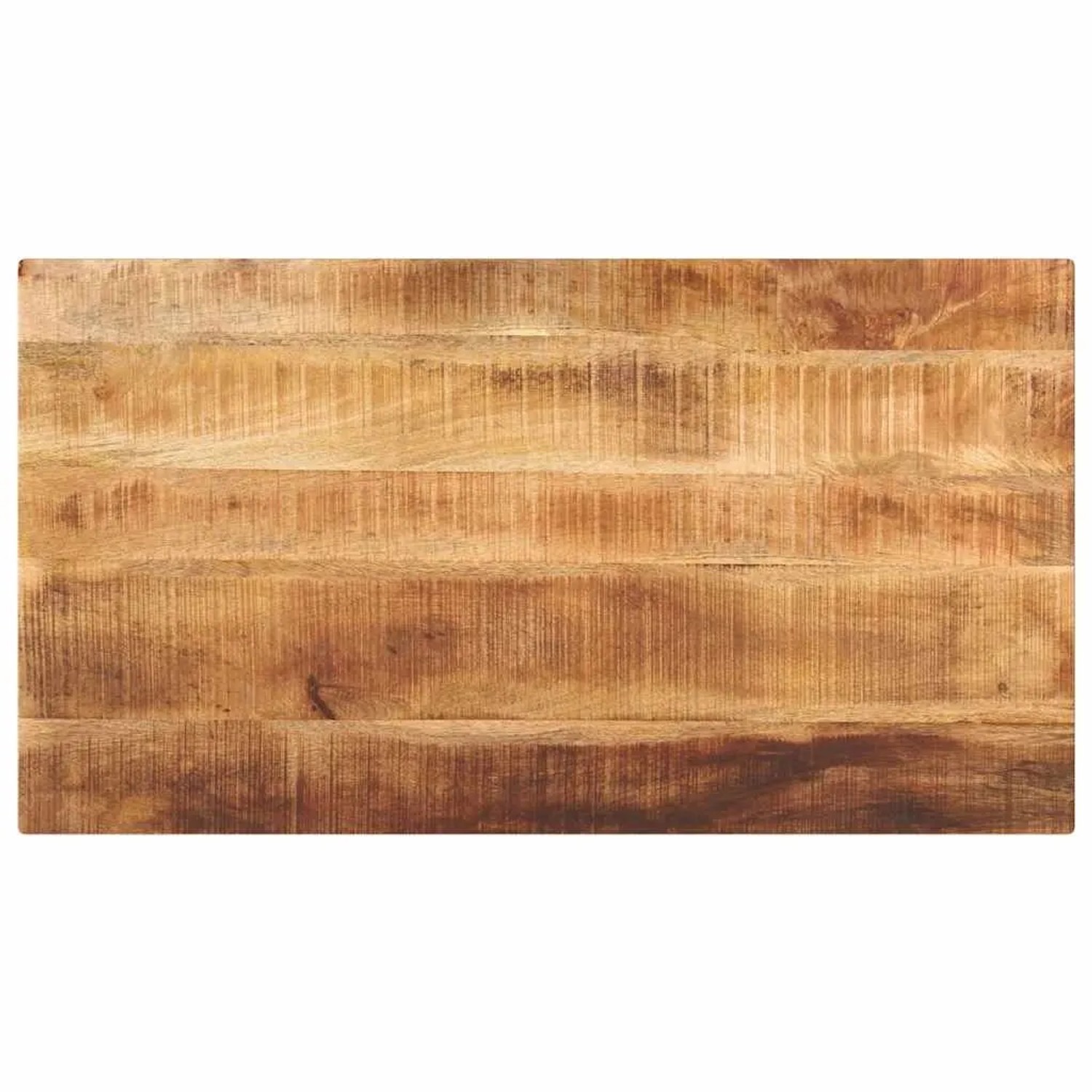 vidaXL Tischplatte 100x60x2,5 cm Rechteckig Raues Massivholz Mango 371334