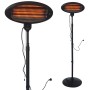 TroniTechnik Quarz-Heizstrahler, Standstrahler mit Teleskopstange, 2000 Watt, 3 Heizstufen.