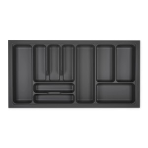 SOTECH Orga-Box I Besteckeinsatz Höhe 55 mm Oriongrau 1000 mm Antirutschbeschichtung Für Blum Tandembox und ModernBox