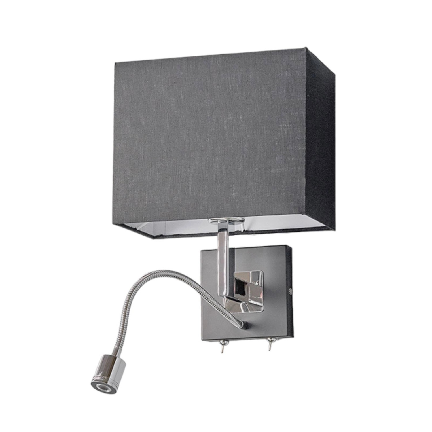 Lucande Wandleuchte Wandlampe Innen Rebekka 9976023 Modern in Schwarz aus T günstig online kaufen