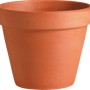 Deroma Pflanztopf Standard, Ø 13 cm, Terrakotta. Klassischer Terrakottatopf für Innen- und Außenbereich.