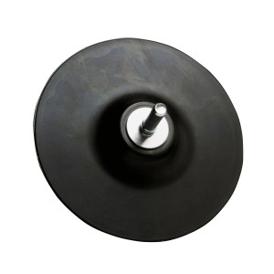 LUX Gummiteller 125 mm mit Aufspanndorn für Schleifscheiben, Zubehör für Bohrmaschinen.