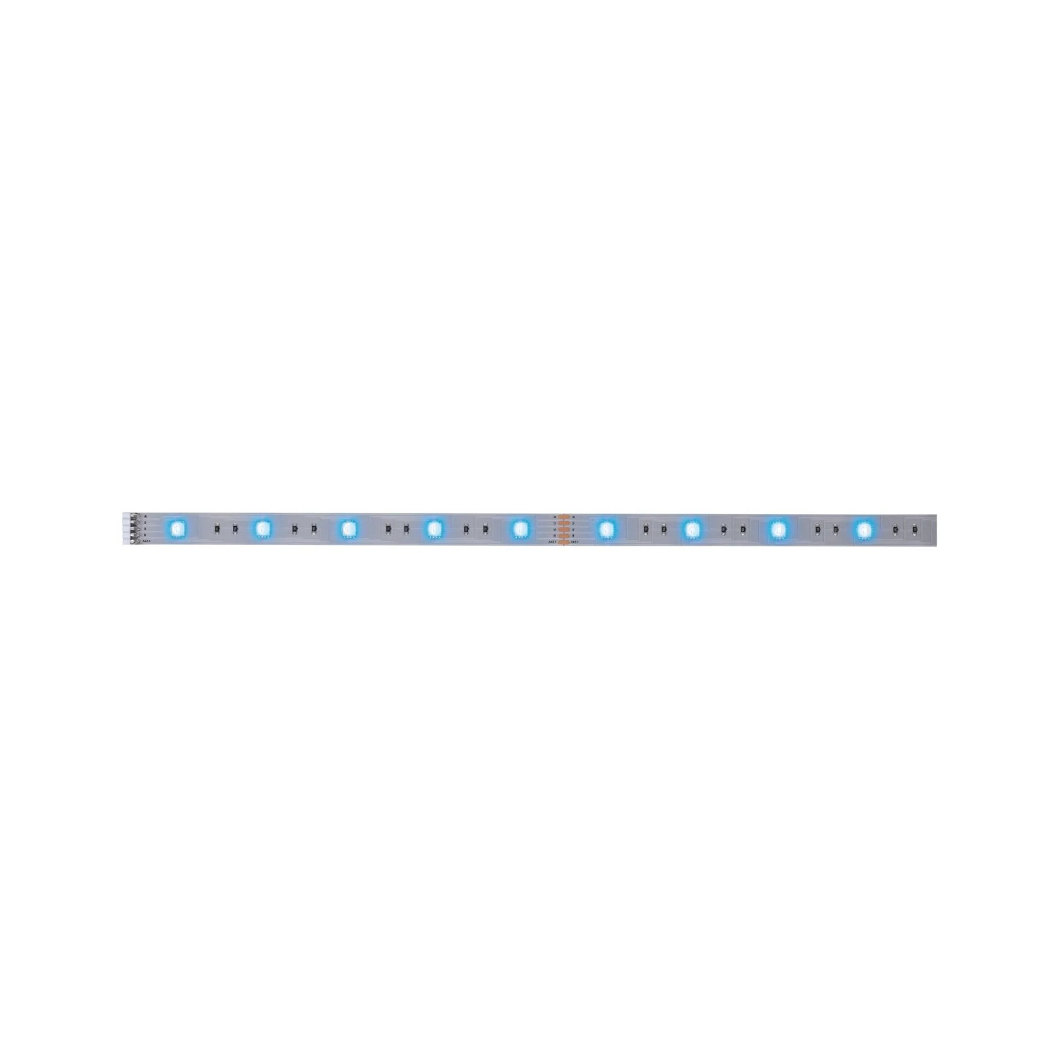 Paulmann MaxLED 250 Stripe, 1m, RGBW, silberner LED-Streifen mit blauen LEDs.