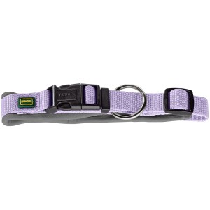 Hunter Neopren Vario Plus Hundehalsband, Größe M-L, lavendel-grau.
