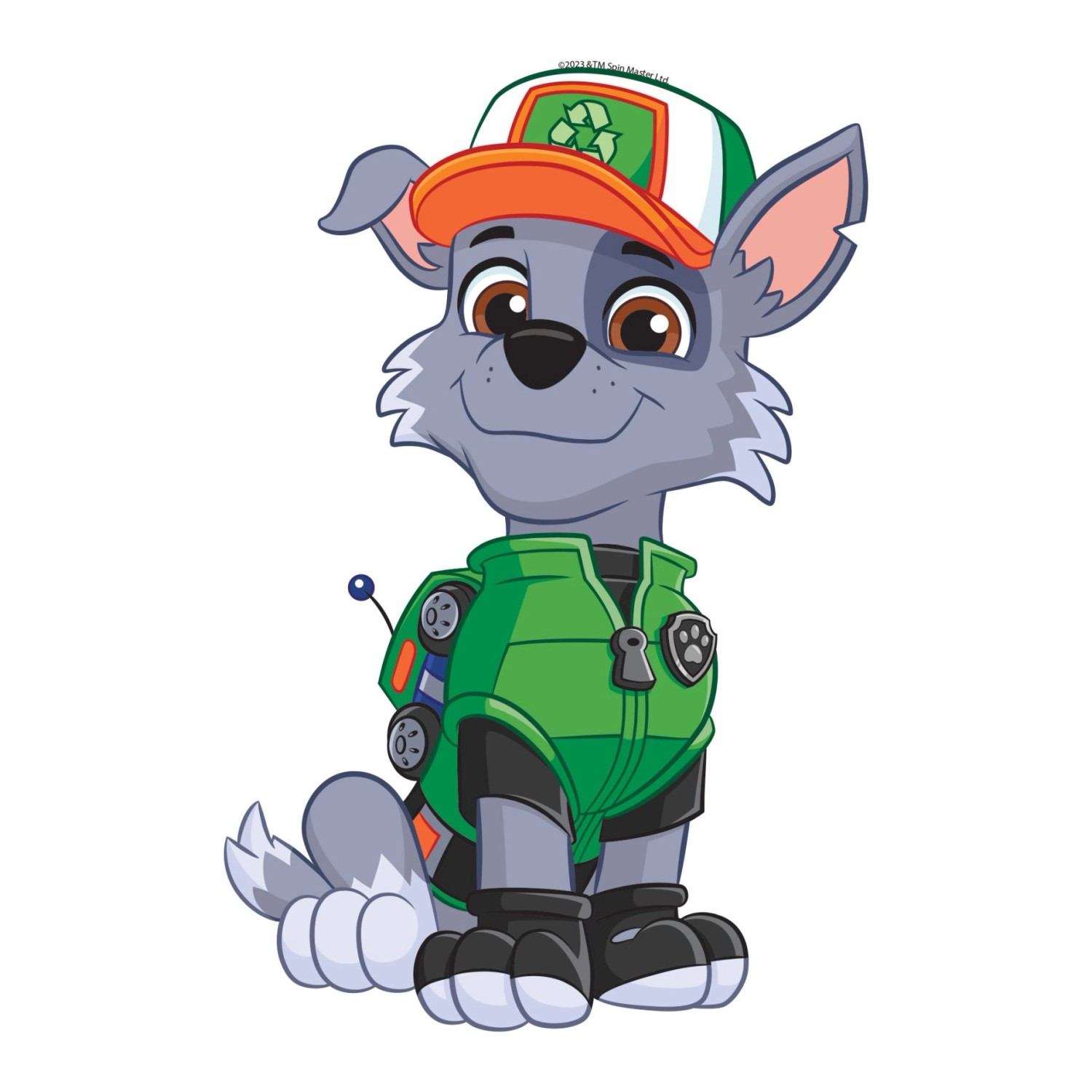 Sanders & Sanders Wandtattoo Paw Patrol Grün und Grau 8,5 x 15 cm 601421 günstig online kaufen