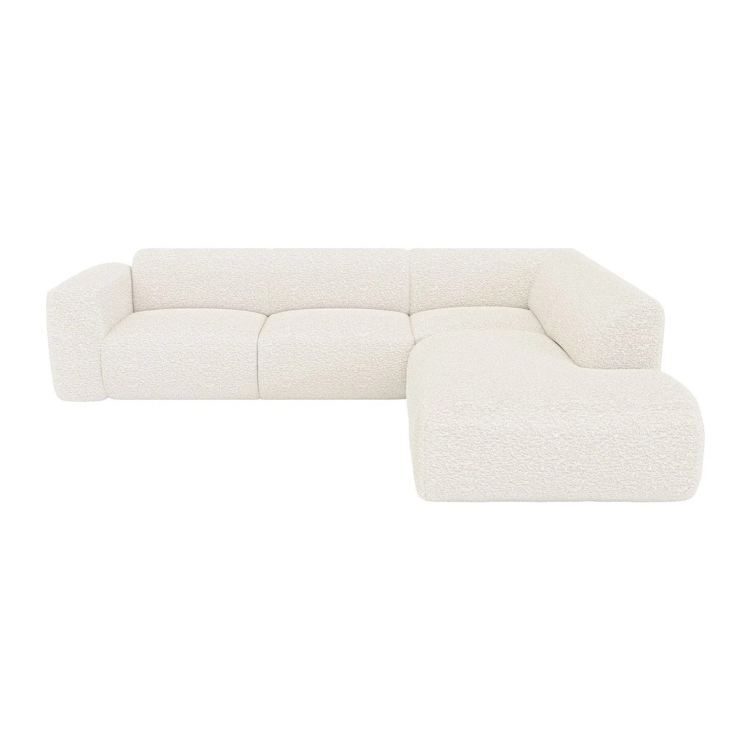 Vente-unique Sofa Ohne Schlafmöglichkeit Pogni Weiß 269 cm