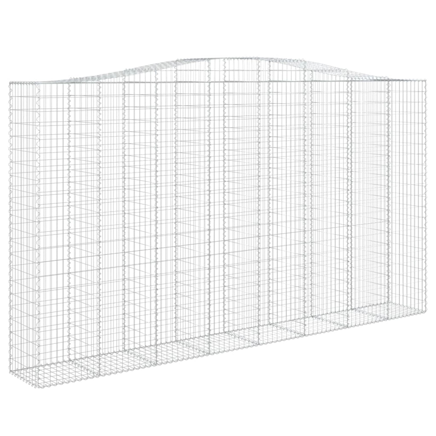 Vidaxl Gabionen Mit Hochbogen 3 Stk. 400x50x220/240cm Verzinktes Eisen günstig online kaufen