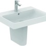 Ideal Standard Connect Air Waschtisch, 60 cm, Alpinweiß, mit Armatur. Modernes Handwaschbecken für Bad & Gäste-WC.