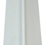 Weiße Tapeteneckleiste aus Kunststoff, 22,5x22,5mm, Länge 2600mm, für saubere Ecken.