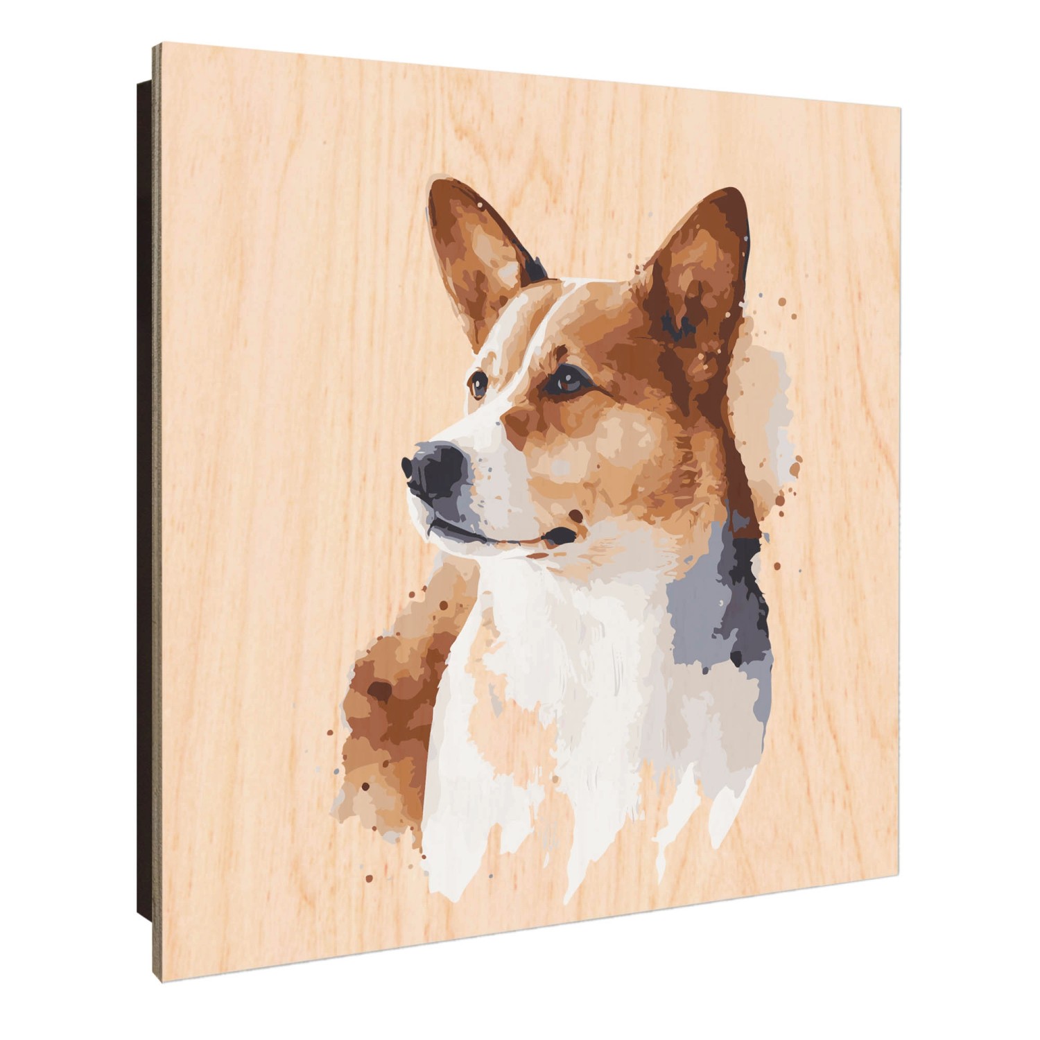 Banjado Schlüsselkasten Holz 30x30cm Schwarz Scharnier Rechts 50 Haken Desi günstig online kaufen