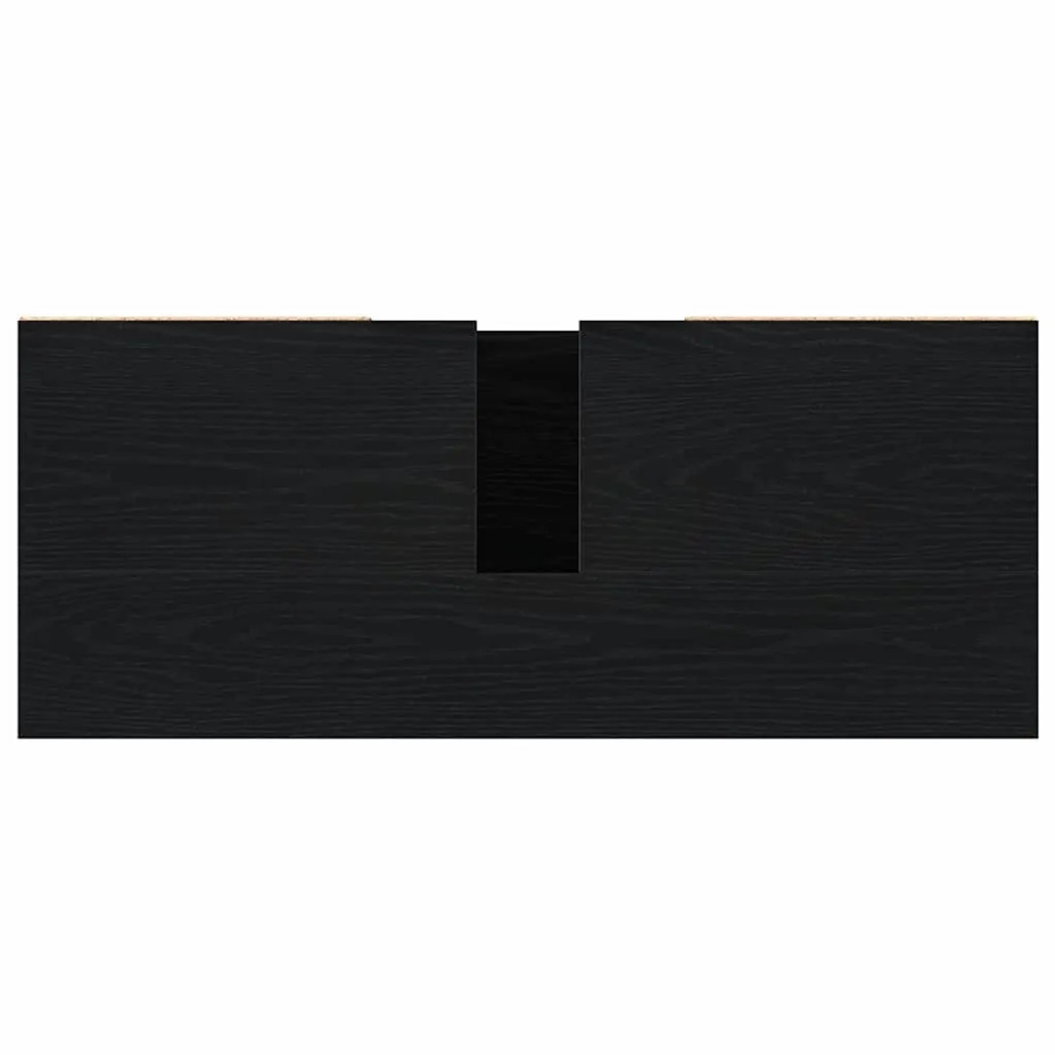 vidaXL Waschbeckenunterschrank, Schwarz Eichen-Optik, 80x33x60 cm. Unterschrank mit Tür für Badezimmer.