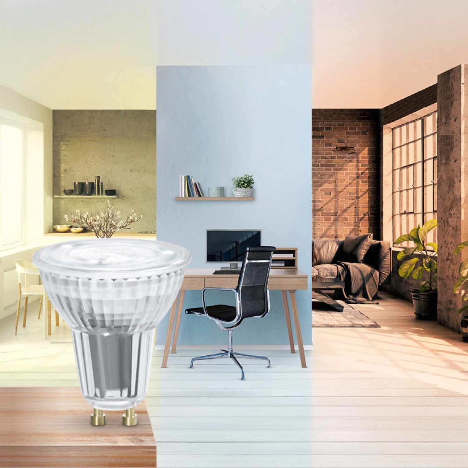 Ledvance LED Reflektorlampe PAR16 Sun@Home Smart+, klares Licht für Wohn- und Arbeitsräume.
