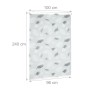 Relaxdays Duschrollo Kunststoff Aluminium Transparent Schwarz Weiß Wasserabweisend 100 cm x 240 cm 0,7 kg_4
