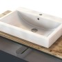 Held Möbel Einzelwaschtisch Ferrara, 100 cm, Grau Matt, mit Softclose und Keramikwaschbecken.