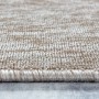 Detailansicht des beigen Kurzflorteppichs Ayyildiz Nizza, meliertes Design, robuste Verarbeitung.