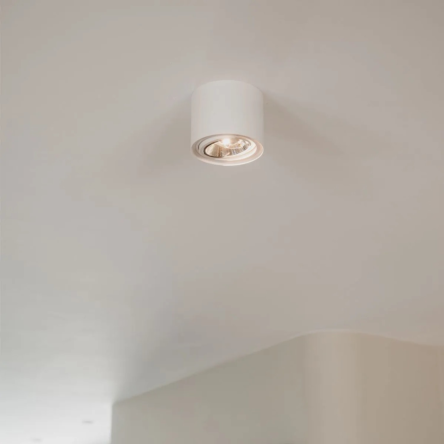 QAZQA Design Aufbaustrahler Weiß GU10 111mm Impact_2