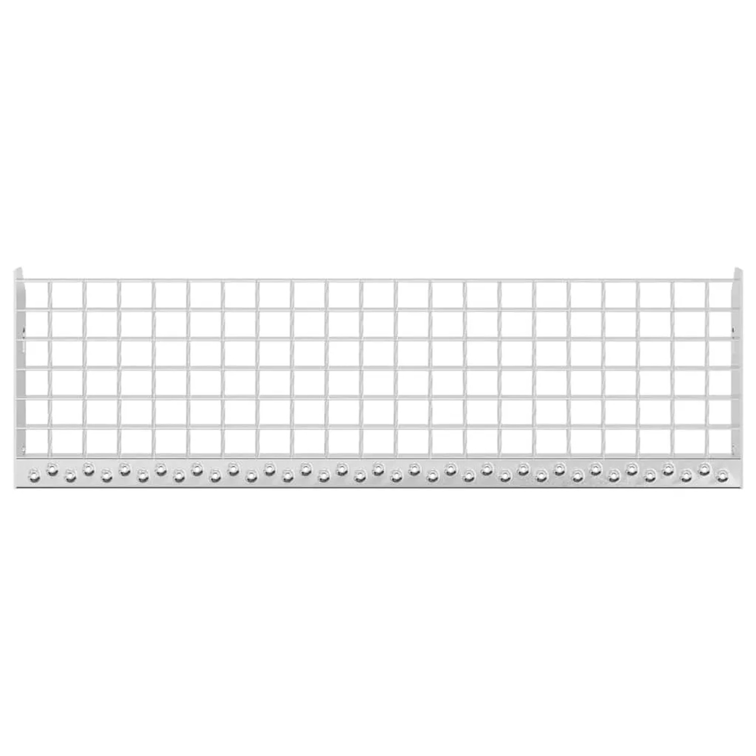 vidaXL Gitterroststufe 80x24x7 cm Verzinkter Stahl 155679_7