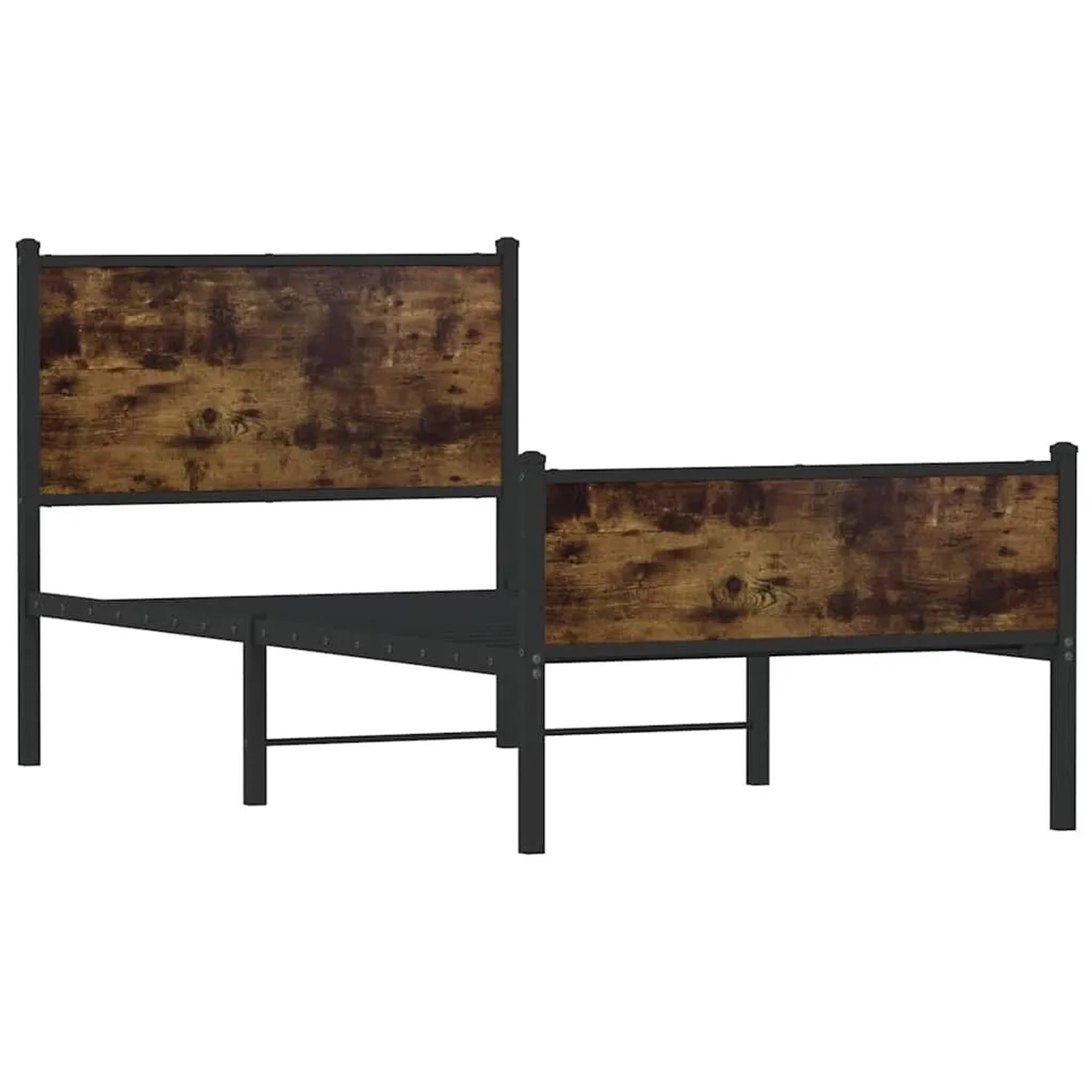 vidaXL Metallbett ohne Matratze Räuchereiche 75x190 cm 4007840 günstig online kaufen