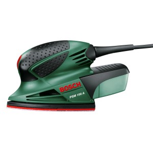 Bosch Multischleifer PSM 100 A: Kompakter Schleifer mit Microfilter-System für feine Schleifarbeiten.