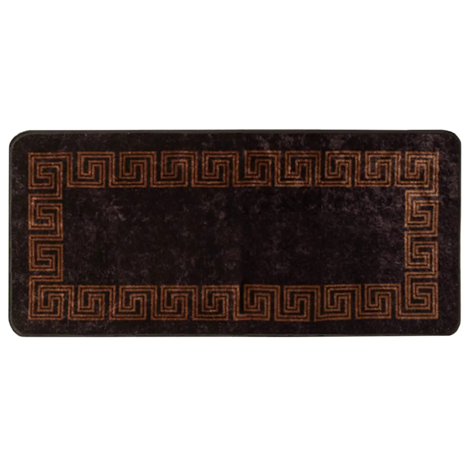 vidaXL Teppichläufer MARSA Schwarz 100 x 200 cm Polyester und PVC 42023294