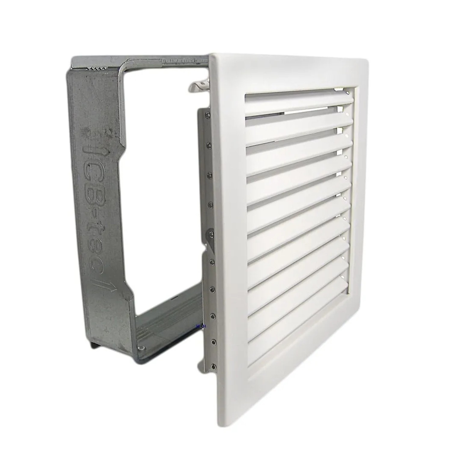 Häusler Kaltluftgitter KG 2323 W Lüftungsgitter Weiss 230 x 230mm Abluftgitter