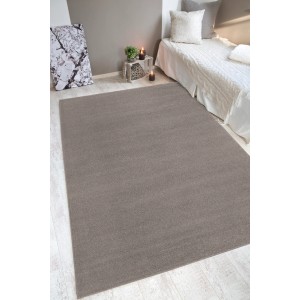 Beiger Andiamo Teppich Jerez, 120x170 cm, moderner, unifarbener Teppich für Wohnräume.