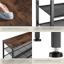 Tectake Schuhregal Sheffield Industrial Style Holz und Stahl  100 x 30 50 x 93 cm Industrial Holz Dunkel  Rustikal_5