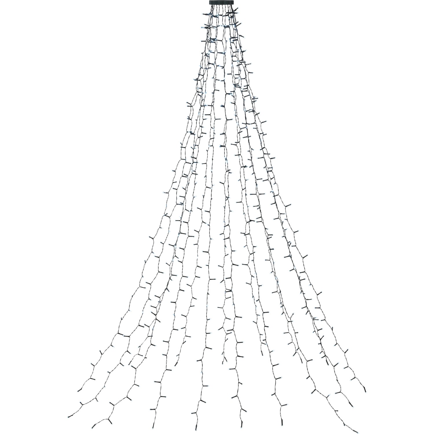 LED-Baum-Lichtervorhang mit 512 LEDs, warmweiß/kaltweiß, für Innen & Außen.