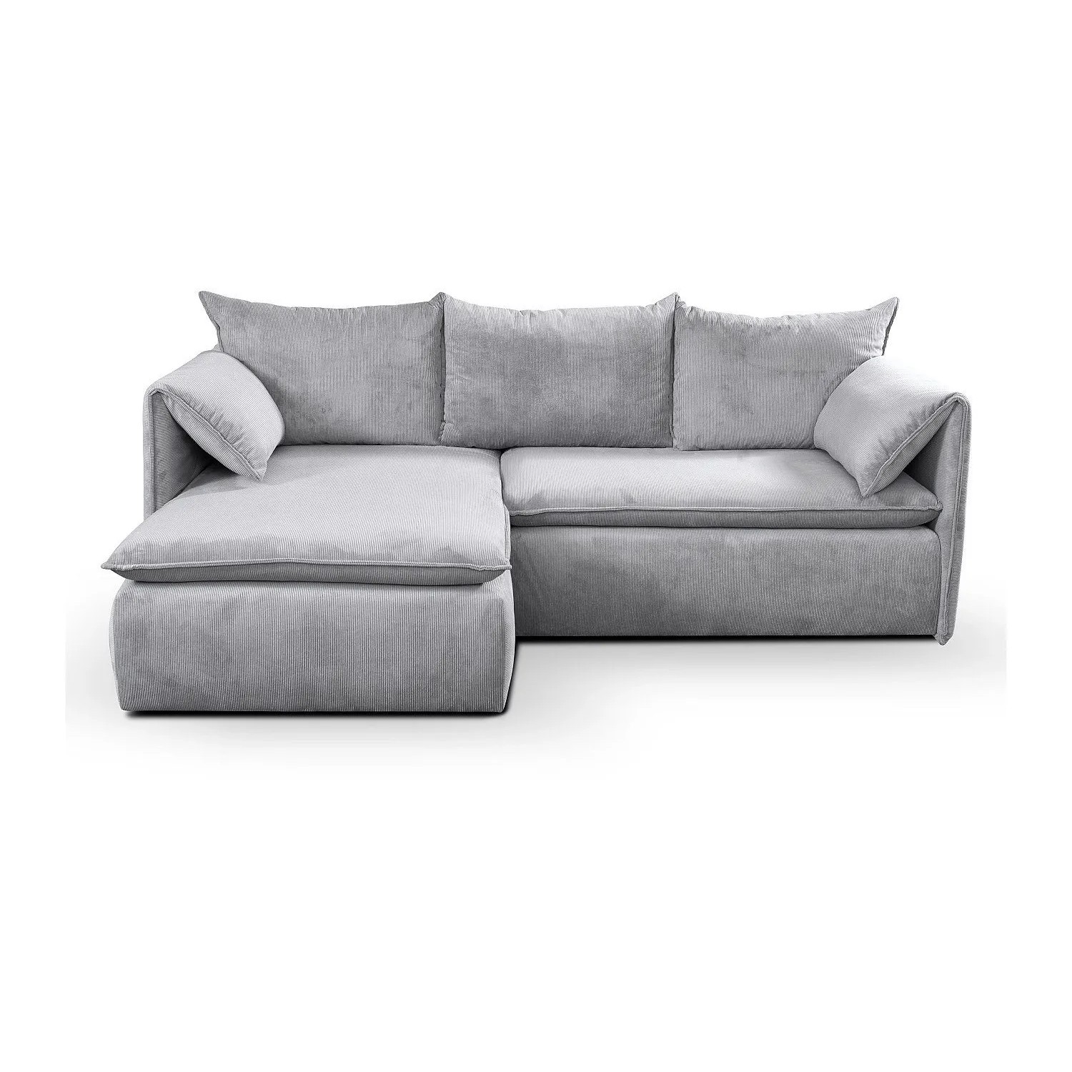 Vente-unique Schlafsofa Teodora Grau 230 cm