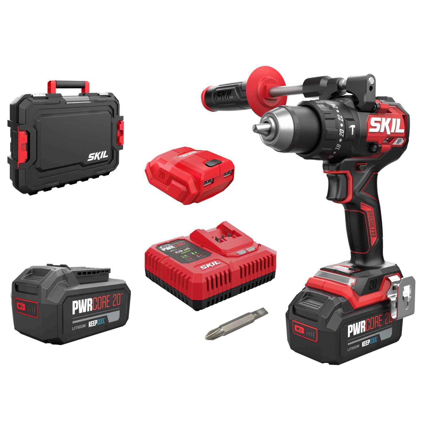 Skil Akku-Schlagbohrschrauber 3085HB 130 Nm Bürstenlos 2 x Akku & Ladegerät