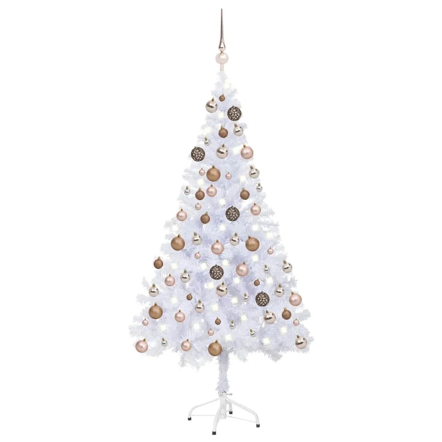 vidaXL Künstlicher Weihnachtsbaum Beleuchtung Kugeln 120cm 230 Zweige 3077578