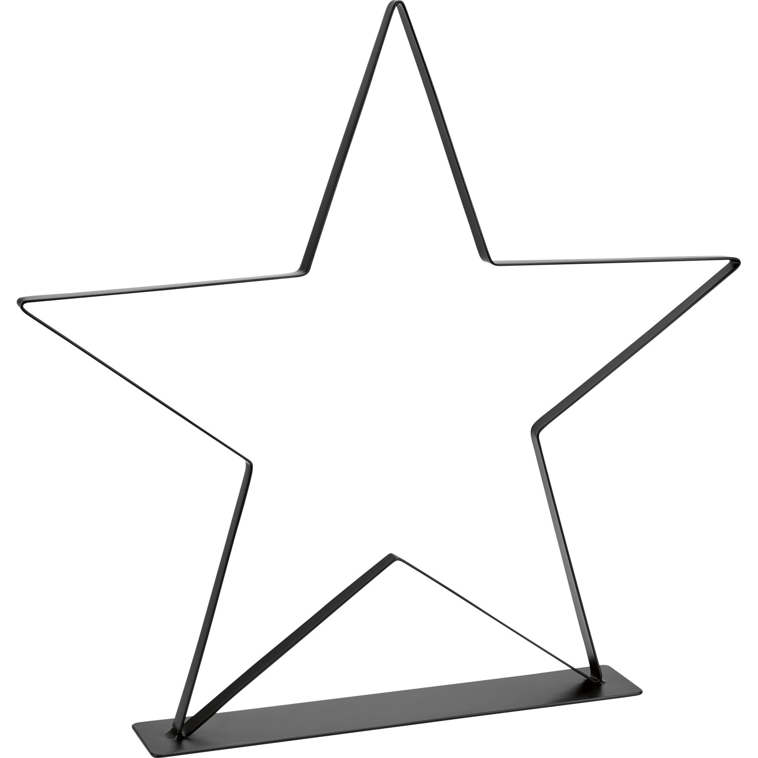 Stern zum Aufstellen Metall 40 cm x 5 cm x 38,5 cm Schwarz