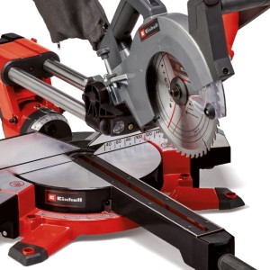 Einhell Zug-Kapp-Gehrungssäge TE-SM 2131 Dual, 1600 W, für präzise Schnitte in Holz, Kunststoff und beschichteten Paneelen.