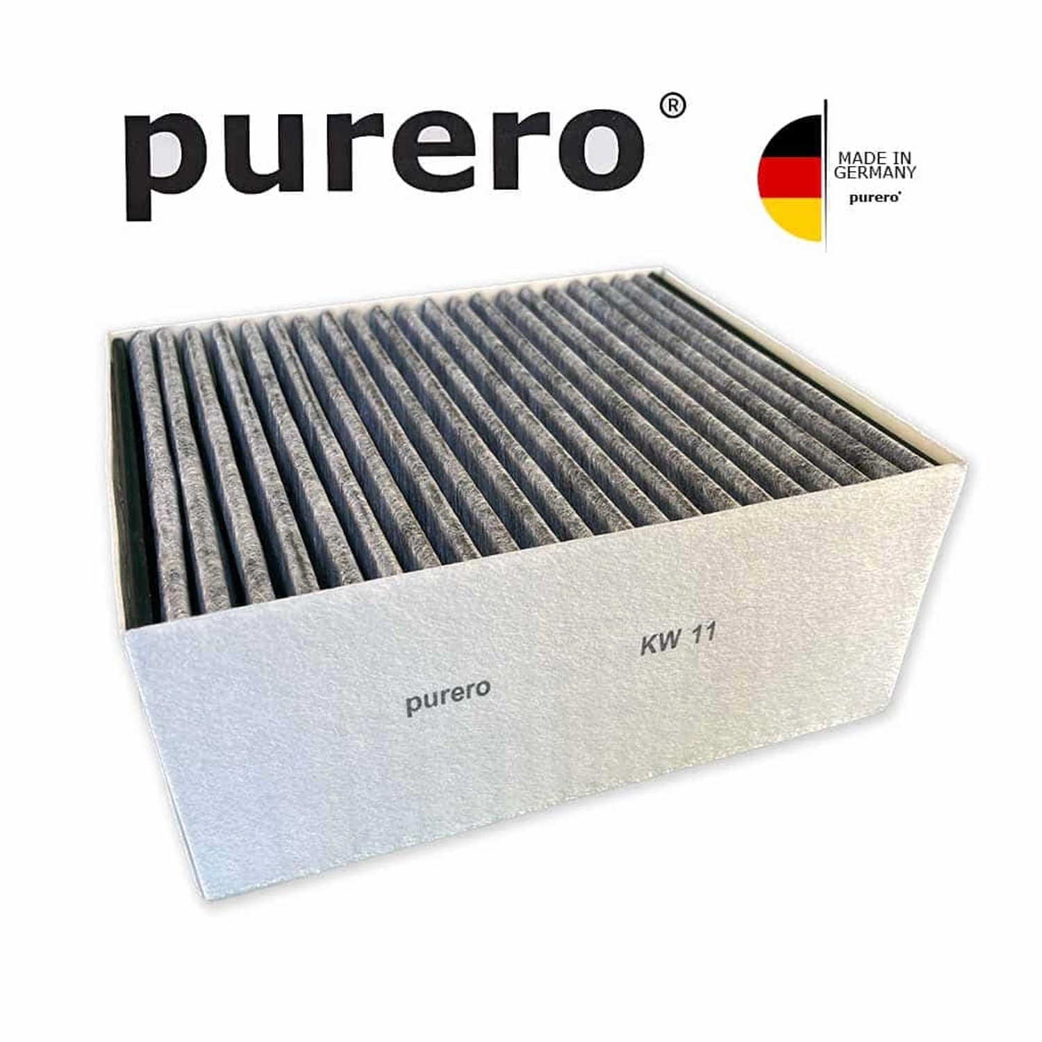 PURERO Premium Aktivkohlefilter Als Ersatz für Constructa CleanAir 11033934 und 11017314 (Maße: 11cm | 26cm | 22cm)