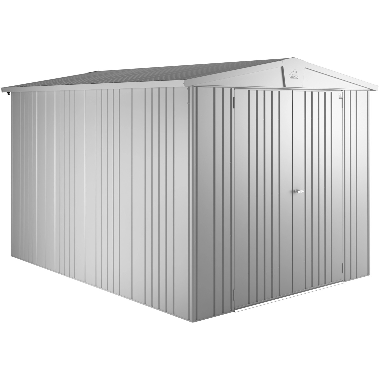 Biohort Metall-Gerätehaus Europa Silber-Metallic 6,8 m² günstig online kaufen