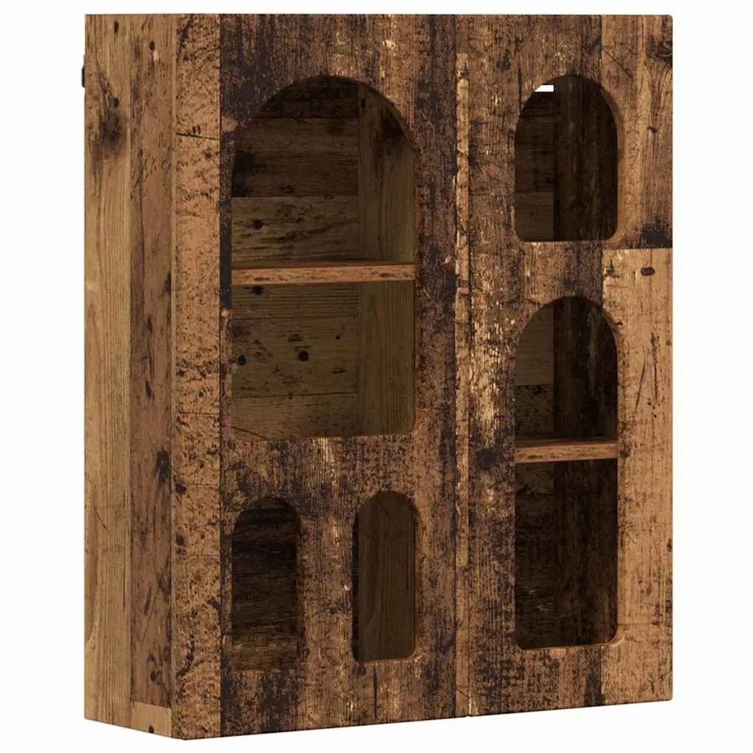 vidaXL Hängeschrank mit Regal Altholz 59 x 20 x 71,5 cm Holzwerkstoff 891362